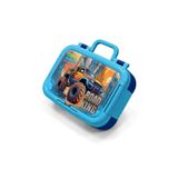 Coral High Kids Mavi Turuncu High Wheels Truck Desenli Paslanmaz Çelik Beslenme Kabı 39285
