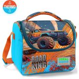 Coral High Kids Mavi Turuncu High Wheels Truck Desenli Thermo Beslenme Çantası 11794