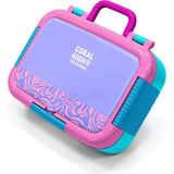 Coral High Kids Milka Geometrik Desenli Paslanmaz Çelik Beslenme Kabı 39127 - 1 Adet - Mild Orange