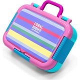Coral High Kids Milka Gri Sarı Çizgi Desenli Paslanmaz Çelik Beslenme Kabı 39102