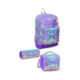 Coral High Kids Milka Şeker Ayıcık Desenli Desenli 3 Lü Okul Çanta Seti Set0133205 Mor