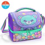 Coral High Kids Milka Şeker Ayıcık Desenli Thermo Iki Katlı Beslenme Çantası 37202 - 1 Adet - Pembe