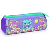 Coral High Kids Milka Şeker Ayıcık Desenli Üç Bölmeli Kalem Çantası 31005