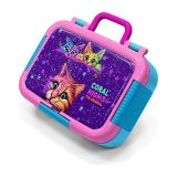 Coral High Kids Mor Pembe Kedi Desenli Paslanmaz Çelik Beslenme Kabı 39245