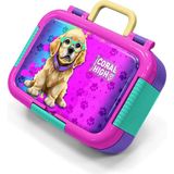Coral High Kids Mor Pembe Köpek Desenli Paslanmaz Çelik Beslenme Kabı 39333 - 1 Adet