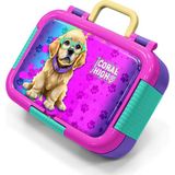 Coral High Kids Mor Pembe Köpek Desenli Paslanmaz Çelik Beslenme Kabı 39333
