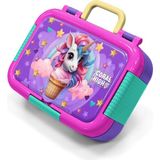 Coral High Kids Mor Pembe Unicorn Desenli Paslanmaz Çelik Beslenme Kabı 39299 - 1 Adet - Lacivert