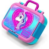 Coral High Kids Mor Pembe Unicorn Desenli Paslanmaz Çelik Beslenme Kabı 39327