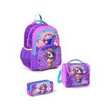 Coral High Kids Mor Pembe Unicorn Dondurma Desenli 3 Lü Okul Çanta Seti Set0114421 Mor - Pembe