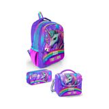 Coral High Kids Mor Simli Unicorn Desenli 3 Lü Okul Çanta Seti Set0123663