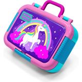 Coral High Kids Mor Su Yeşili Unicorn Desenli Paslanmaz Çelik Beslenme Kabı 39339 - 1 Adet