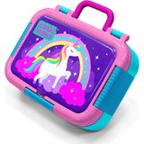 Coral High Kids Mor Su Yeşili Unicorn Desenli Paslanmaz Çelik Beslenme Kabı 39339