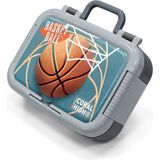 Coral High Kids Nefti Turuncu Basketbol Desenli Paslanmaz Çelik Beslenme Kabı 39335 - 1 Adet