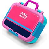 Coral High Kids Neon Mercan-Lacivert Desenli Paslanmaz Çelik Beslenme Kabı 39346 - 1 Adet