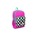 Coral High Kids Neon Pembe Dama Desenli Dört Bölmeli Okul Çantası 23701
