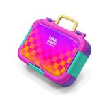 Coral High Kids Neon Renkli Dama Desenli Paslanmaz Çelik Beslenme Kabı 39103 Pembe
