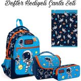 Coral High Kids Okul Çanta Seti (Defter Hediyeli) - Mavi