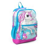 Coral High Kids Okul Çantası Mavi Neon Pembe Unicorn 23711