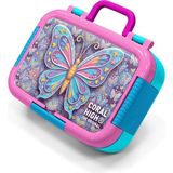 Coral High Kids Pastel Renkli Kelebek Desenli Paslanmaz Çelik Beslenme Kabı 39106 - 1 Adet