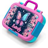 Coral High Kids Pastel Renkli Kelebek Desenli Paslanmaz Çelik Beslenme Kabı 39149 - 1 Adet - Pembe