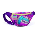 Coral High Kids Pembe Mor Voleybol Desenli Bel Çantası 11513 Beyaz - Lila - Mor