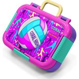 Coral High Kids Pembe Mor Voleybol Desenli Paslanmaz Çelik Beslenme Kabı 39269