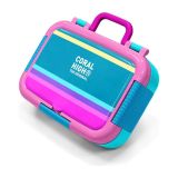 Coral High Kids Pembe Pastel Renkli Desenli Paslanmaz Çelik Beslenme Kabı 39267