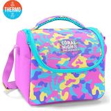 Coral High Kids Pembe Sarı Lavanta Kamuflaj Desenli Thermo Beslenme Çantası 37101 - 1 Adet