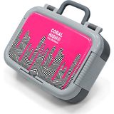 Coral High Kids Pembe Siyah Beyaz Desenli Paslanmaz Çelik Beslenme Kabı 39185