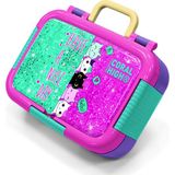 Coral High Kids Pembe Su Yeşili Kedi Desenli Paslanmaz Çelik Beslenme Kabı 39326
