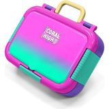 Coral High Kids Pembe Su Yeşili Renk Geçişli Desenli Paslanmaz Çelik Beslenme Kabı 39362 - 1 Adet