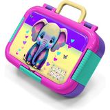 Coral High Kids Pembe Turkuaz Fil Desenli Paslanmaz Çelik Beslenme Kabı 39334 - 1 Adet