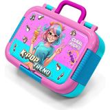 Coral High Kids Pembe Turkuaz K-Pop Desenli Paslanmaz Çelik Beslenme Kabı 39316 - 1 Adet - 410-Lacivert