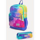 Coral High Kids Renkli Airbrush Desenli Desenli 2'li Okul Çanta Seti SET0223738