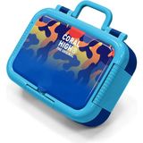 Coral High Kids Renkli Kamuflajh Desenli Paslanmaz Çelik Beslenme Kabı 39139 - 1 Adet - Mavi