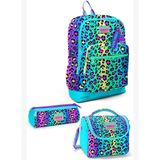 Coral High Kids Renkli Leopar Desenli 3'Lü Okul Çanta Seti Set0123769 - Kız