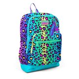 CORAL HİGH KIDS Renkli Leopar Desenli Okul Sırt Çantası, Polyester, 14.4 Litre, Dört Bölmeli, 27x14x38 cm