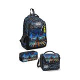 Coral High Kids Renkli Yarış Arabası Desenli 3 Lü Okul Çanta Seti Set0133259 Light Blue