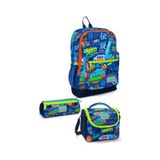 Coral High Kids Saks Grafiti Desenli 3 Lü Okul Çanta Seti Set0123767