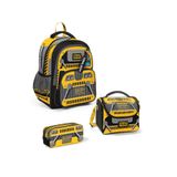 Coral High Kids Sarı Siyah Robot Desenli 3 lü Okul Çanta Seti SET0114424