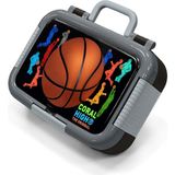 Coral High Kids Siyah Basketbol Desenli Paslanmaz Çelik Beslenme Kabı 39222 - 1 Adet - 18S-Siyah