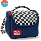 Coral High Kids Siyah Beyaz Dama Thermo Beslenme Çantası 37134 - 1 Adet - Lacivert