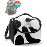 Coral High Kids Siyah Beyaz Desenli Thermo Beslenme Çantası 22787