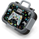 Coral High Kids Siyah Fosforlu Yeşil Gamer Desenli Paslanmaz Çelik Beslenme Kabı 39338 - 1 Adet