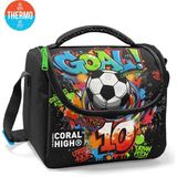 Coral High Kids Siyah Goal Desenli Thermo Beslenme Çantası 37153 - 1 Adet - 18S-Siyah