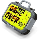 Coral High Kids Siyah Neon Sarı Game Over Desenli Paslanmaz Çelik Beslenme Kabı 39207 - 1 Adet