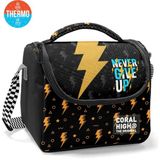 Coral High Kids Siyah Never Give Up Desenli Thermo Beslenme Çantası 37120 - 1 Adet