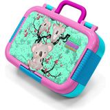 Coral High Kids Su Yeşili Neon Mercan Koala Desenli Paslanmaz Çelik Beslenme Kabı 39234 - 1 Adet