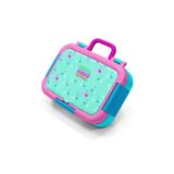 Coral High Kids Su Yeşili Neon Pembe Flamingo Desenli Paslanmaz Çelik Beslenme Kabı 39210