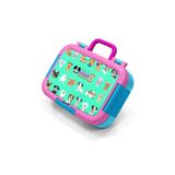 Coral High Kids Su Yeşili Neon Pembe Köpek Desenli Paslanmaz Çelik Beslenme Kabı 39217